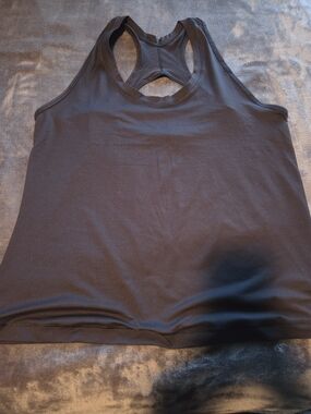 Athleta Black Racerback Tank Top